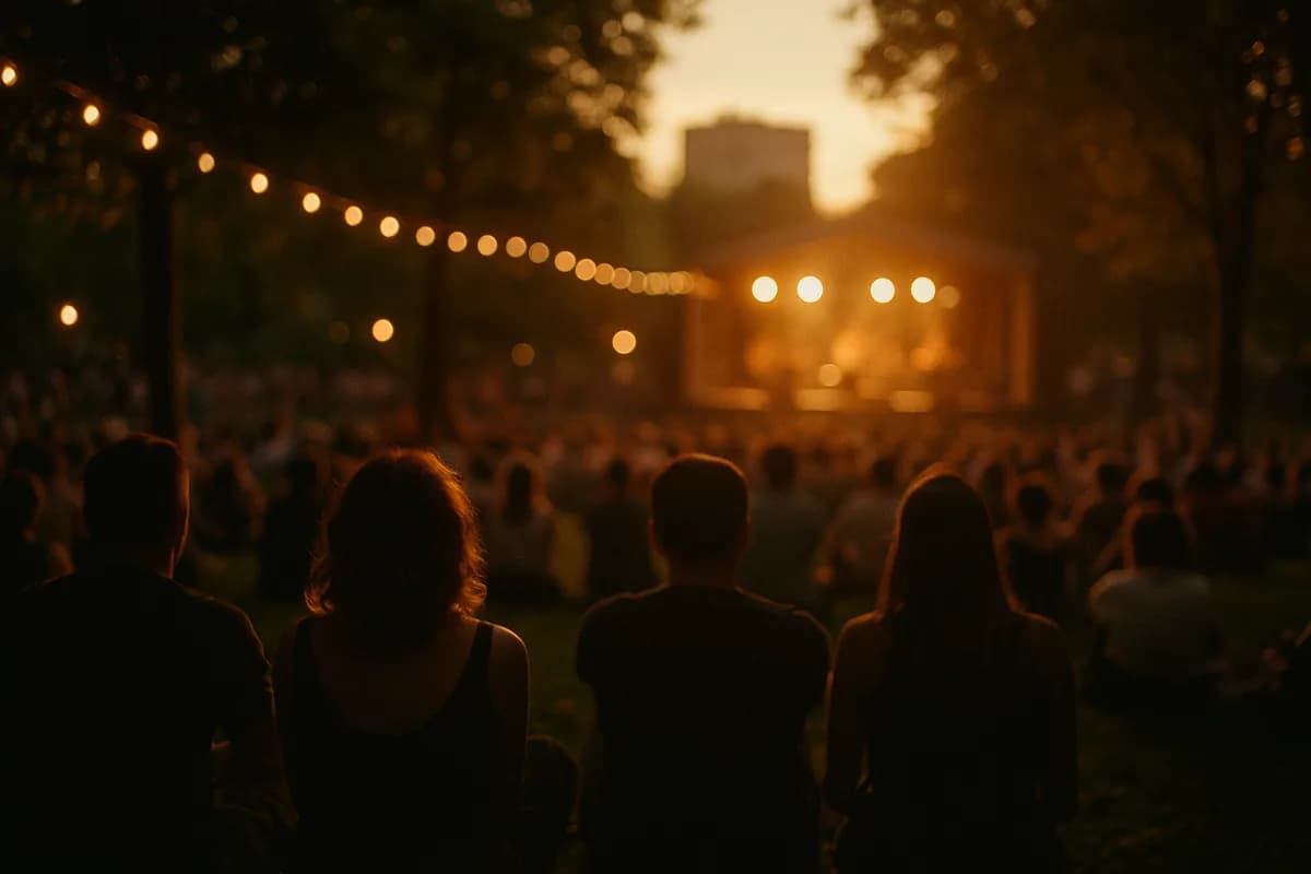Open-Air-Konzert im Park zur goldenen Stunde